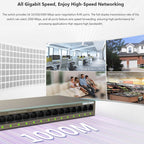 Tenda TEG1016M Desktop Metal 16-Port Gigabit Ethernet Switch Fast Establish High-Speed Network, TEG1016M