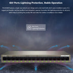 Tenda TEG1016M Desktop Metal 16-Port Gigabit Ethernet Switch Fast Establish High-Speed Network, TEG1016M