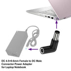 DC 4506 Female to DC 7450 Male Connector Power Adapter for DELL, DC 7450DELL