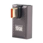 USB-C / Type-C Male to USB Female 10 Gbps 90 Degree Middle Bend Charging Adapter, Type-C Male to USB Female Middle Bend