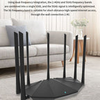 Tenda AC23 AC2100M Wireless WiFi IPV6 Home Coverage APP Control Extender Router, AC23