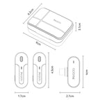 YESIDO KR16 2 in 1 Wireless Lavalier Microphone 8 Pin Receiver with Charging Box, KR16