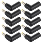 10 PCS 4.5 x 3.0mm Female to 5.5 x 2.5mm Male Plug Elbow Adapter Connector, 4.5x3.0mm to 5.5x2.5mm