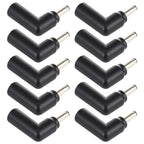 10 PCS 4.5 x 3.0mm Female to 4.5 x 3.0mm Male Plug Elbow Adapter Connector, 4.5x3.0mm to 4.5x3.0mm