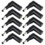 10 PCS 4.5 x 3.0mm Female to 4.8 x 1.7mm Male Plug Elbow Adapter Connector, 4.5x3.0mm to 4.8x1.7mm