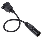 3-pin XLR Male to RJ45 Female Ethernet LAN Network Extension Cable, Cable Length: 30cm, 3-pin XLR Male to RJ45 Female