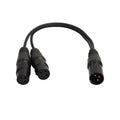 30cm 3 Pin XLR CANNON 1 Male to 2 Female Audio Connector Adapter Cable for Microphone / Audio Equipment, 1 Male to 2 Female