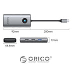 ORICO ORICO-PW11-6PCR R45 Type-C / USB-C 6-in-1 5Gbps Multifunction Docking Station, PW11-6PCR