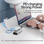 ORICO ORICO-PW11-6PCR R45 Type-C / USB-C 6-in-1 5Gbps Multifunction Docking Station, PW11-6PCR