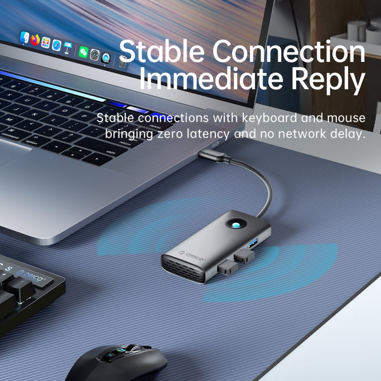 ORICO ORICO-PW11-6PCR R45 Type-C / USB-C 6-in-1 5Gbps Multifunction Docking Station, PW11-6PCR