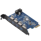 ORICO PVU3-4P 4 Ports USB3.0 PCI Express Card for Desktop, 4 Ports USB3.0