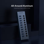 ORICO BT2U3-13AB-GY-BP Multi-Ports Individual Switches HUB, UK Plug, 13AB