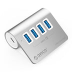 ORICO M3U4 Aluminum Alloy 4-Port USB 3.2 Gen1 5Gbps HUB, M3U4 5Gbps