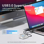 ORICO M3U4 Aluminum Alloy 4-Port USB 3.2 Gen1 5Gbps HUB, M3U4 5Gbps