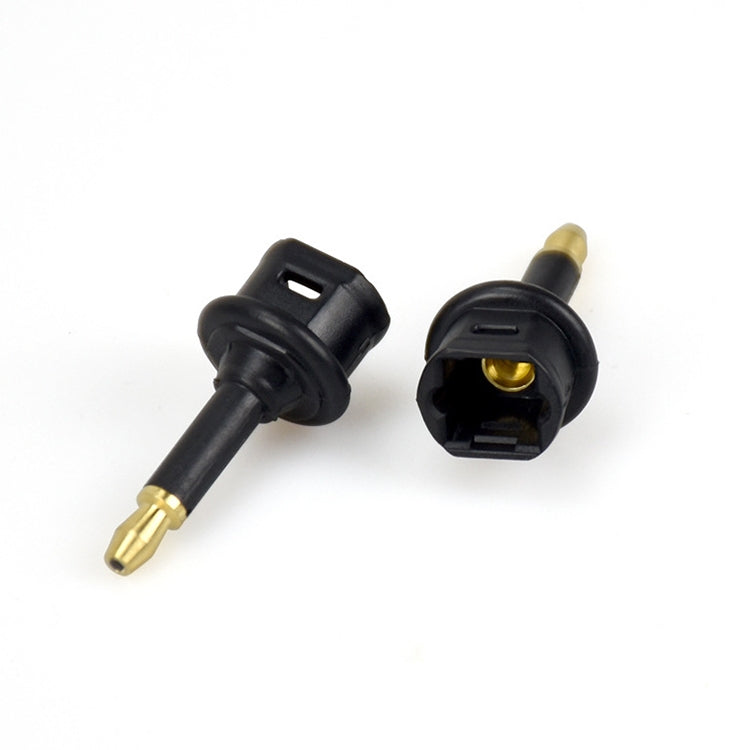 EMK Square Port to Round Port Conversion Head Optical Fiber Adapter Audio Adapter, Square Port to Round Port