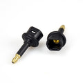 EMK Square Port to Round Port Conversion Head Optical Fiber Adapter Audio Adapter, Square Port to Round Port