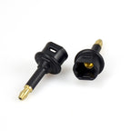 EMK Square Port to Round Port Conversion Head Optical Fiber Adapter Audio Adapter, Square Port to Round Port