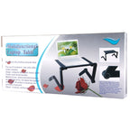 Portable 360 Degree Adjustable Foldable Aluminium Alloy Desk Stand with Cool Fans & Mouse Pad for Laptop / Notebook, with Mouse Pad & Cooling Fan, with Mouse Pad & Cooling Fan (M)