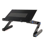 Portable 360 Degree Adjustable Foldable Aluminium Alloy Desk Stand for Laptop / Notebook, without CPU Fans & Mouse Pad, Desk