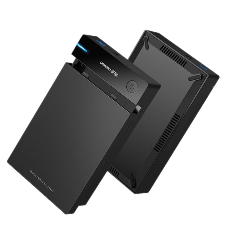UGREEN US222 HDD Enclosure 2.5 / 3.5 inch SATA to USB 3.0 SSD Adapter Hard Disk Drive Box External HDD Case, Support UASP Protocol, US222 HDD Case