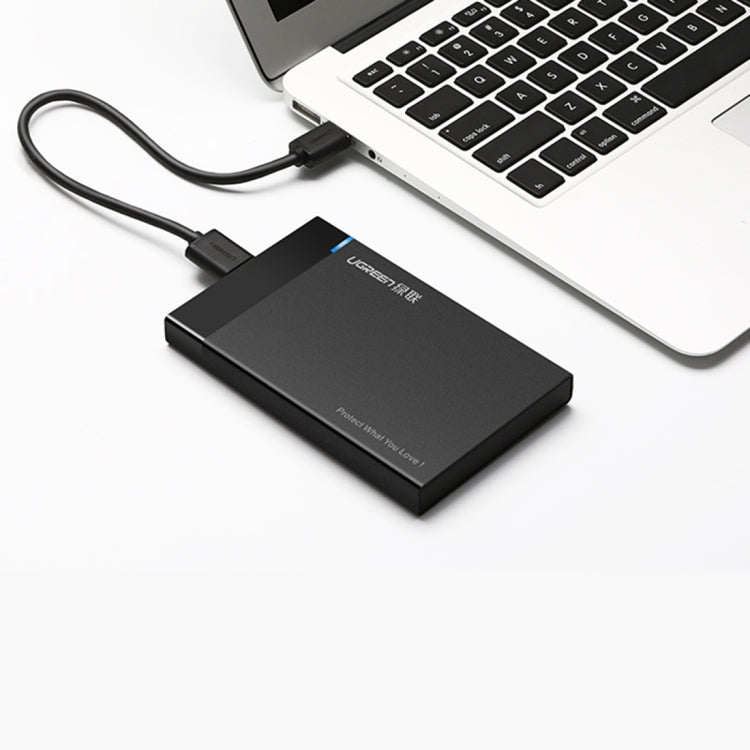 UGREEN US221 HDD Enclosure 2.5 inch SATA to USB 3.0 SSD Adapter Hard Disk Drive Box External HDD Case, Support UASP Protocol, US221 Removable Cable, US221 Fixed Cable