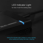 UGREEN US221 HDD Enclosure 2.5 inch SATA to USB 3.0 SSD Adapter Hard Disk Drive Box External HDD Case, Support UASP Protocol, US221 Removable Cable, US221 Fixed Cable