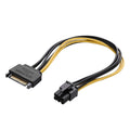 20cm SATA 15 Pin to 6 Pin PCI Express Graphics Video Card Sata Power Cable, SATA 15 Pin to 6 Pin Female