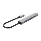 ORICO-AH-13-GY-BP USB 3.0 x 1 + USB 2.0 x 3 to USB-C / Type-C HUB Adapter, AH-13