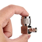 UHF Male to BNC Female Connector, 90 Degree Elbow, 90 Degree Elbow
