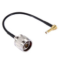 15cm IP-9 90 Degree Elbow to N Male RG174 Cable, 15cm IP-9 to N Male
