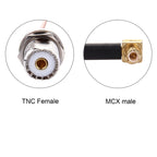 15cm UHF Female to MCX Male 90 Degree Elbow RG316 Cable, UHF Female to MCX Male