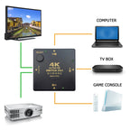 HDMI Switch 3 into 1 out 4Kx2K HD Video Switch, 3 into 1 out