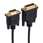 DVI to VGA Adapter Cable Computer Graphics Card Monitor Cable, Length: 1m, 1m