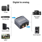 Digital to Analog 3.5 Coaxial Audio Converter, Host + USB Cable + Optical Fiber Cable, Host + USB Cable + Optical Fiber Cable