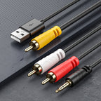Coaxial Audio to 3.5mm + Dual RCA Converter, Coaxial Audio to RCA