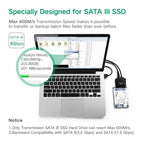 UGREEN USB 3.0 to SATA Adapter Cable Converter for 2.5 / 3.5 inch Hard Drive Disk HDD and SSD, Support UASP SATA 3.0, USB 3.0 to SATA