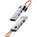 ROCK TR28 HDMI 4K Gigabit Network PD Quick Charger 6 in 1 USB 3.0 HUB, TR28 6  in 1 HUB