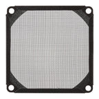 8cm Black Fan Dust Filter Computer Fan Aluminum Dustproof Cover, 8cm