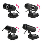 HXSJ S50 30fps 100 Megapixel 720P HD Webcam for Desktop / Laptop / Smart TV, with 10m Sound Absorbing Microphone, Cable Length: 1.4m, S50