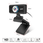 HXSJ S90 30fps 1 Megapixel 720P HD Webcam for Desktop / Laptop / Android TV, with 8m Sound Absorbing Microphone, Cable Length: 1.5m, S90