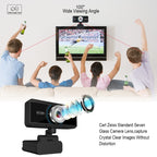 HXSJ S90 30fps 1 Megapixel 720P HD Webcam for Desktop / Laptop / Android TV, with 8m Sound Absorbing Microphone, Cable Length: 1.5m, S90