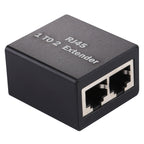 RJ45 1 to 2 Aluminum Alloy Expansion Head Extender, RJ45 1 to 2 Extender