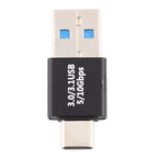 Type-C / USB-C Male to USB 3.0 Male Aluminium Alloy Adapter, Type-C Male to USB 3.0 Male