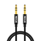 REXLIS 3629 3.5mm Male to Male Car Stereo Gold-plated Jack AUX Audio Cable for 3.5mm AUX Standard Digital Devices, Length: 1.8m, Length: 1.8m
