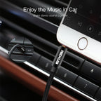 REXLIS 3629 3.5mm Male to Male Car Stereo Gold-plated Jack AUX Audio Cable for 3.5mm AUX Standard Digital Devices, Length: 1.8m, Length: 1.8m