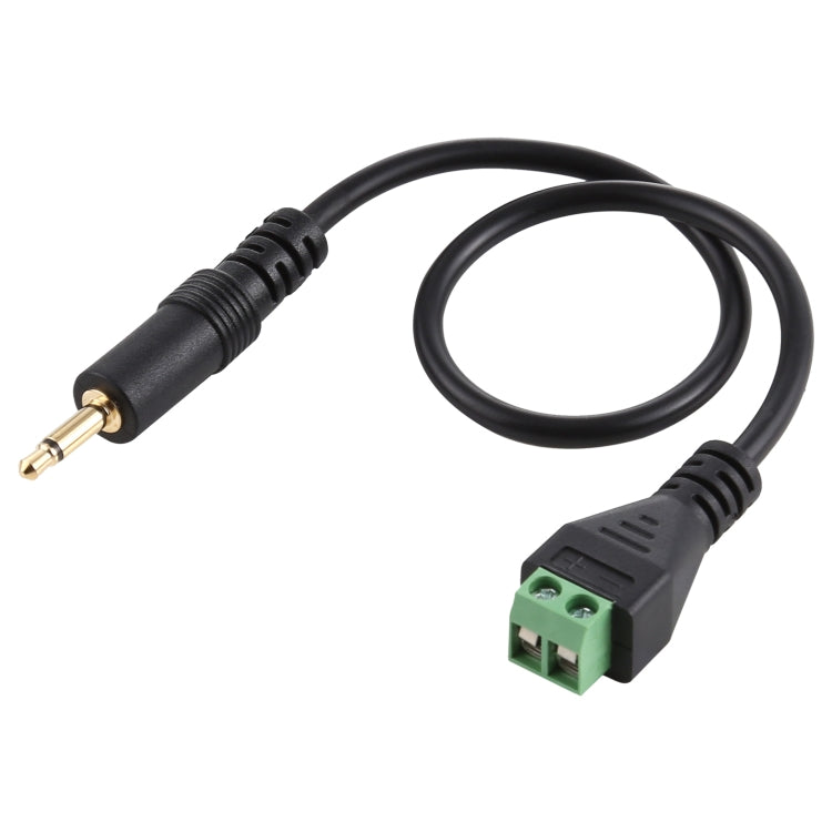 3.5mm Male to 2 Pin Pluggable Terminals Solder-free Connector Solderless Connection Adapter Cable, Length: 30cm, 3.5mm Male to 2 Pin