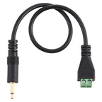 3.5mm Male to 2 Pin Pluggable Terminals Solder-free Connector Solderless Connection Adapter Cable, Length: 30cm, 3.5mm Male to 2 Pin