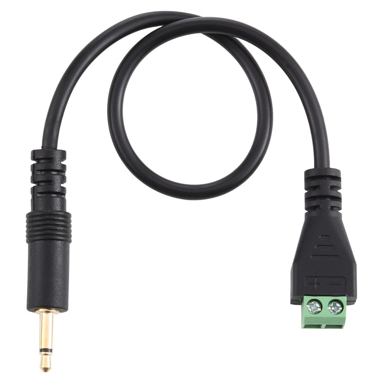 3.5mm Male to 2 Pin Pluggable Terminals Solder-free Connector Solderless Connection Adapter Cable, Length: 30cm, 3.5mm Male to 2 Pin