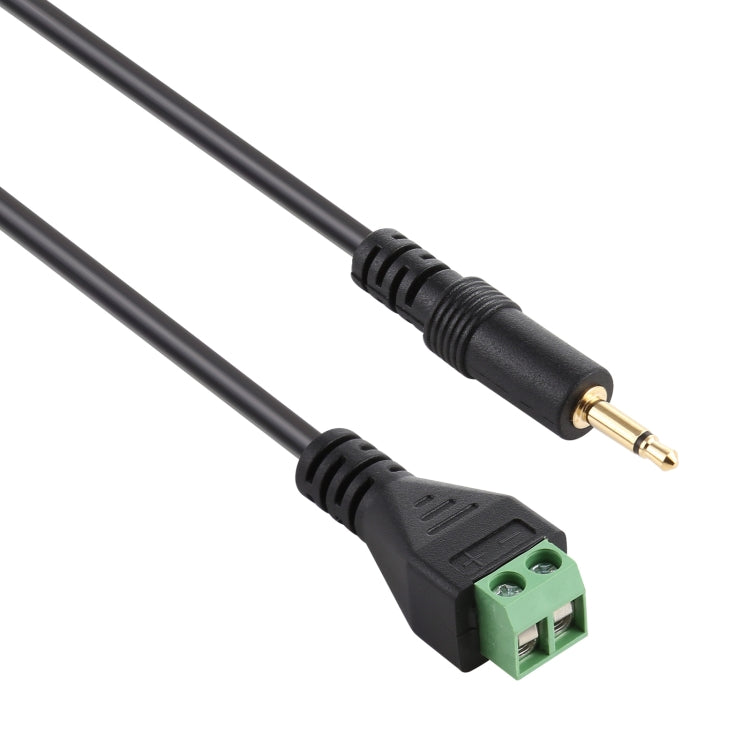 3.5mm Male to 2 Pin Pluggable Terminals Solder-free Connector Solderless Connection Adapter Cable, Length: 30cm, 3.5mm Male to 2 Pin