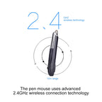 PR-08 6-keys Smart Wireless Optical Mouse with Stylus Pen & Laser Function, Laser Function Black, Laser Function Grey, Laser Function Blue, Laser Function Red, Laser Function White
